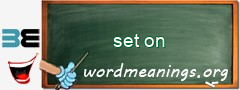 WordMeaning blackboard for set on